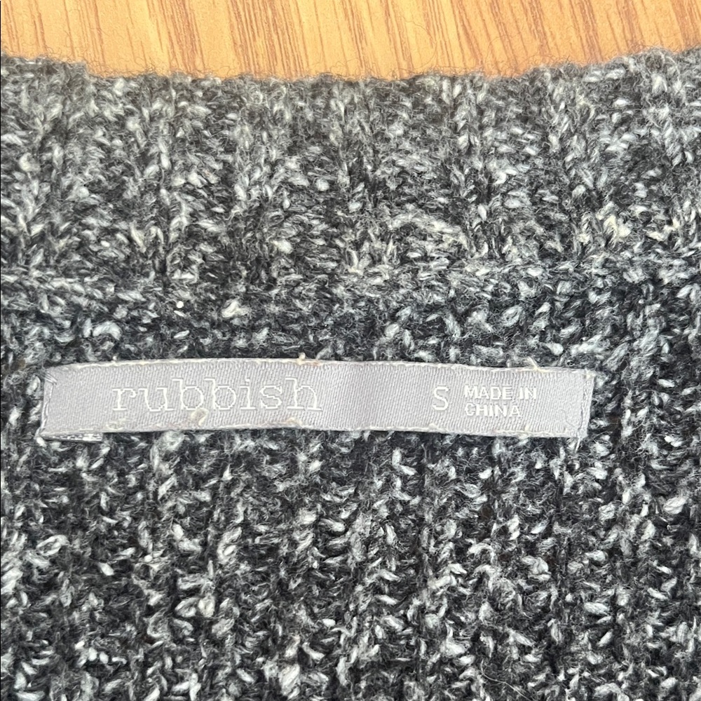 Rubbish Charcoal Crew Neck Sweater - Picture 3 of 5